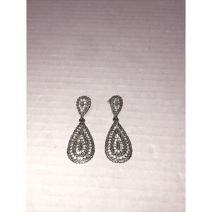 Women's Dangling Earrings Silver Colored Custom‎ Jewelry